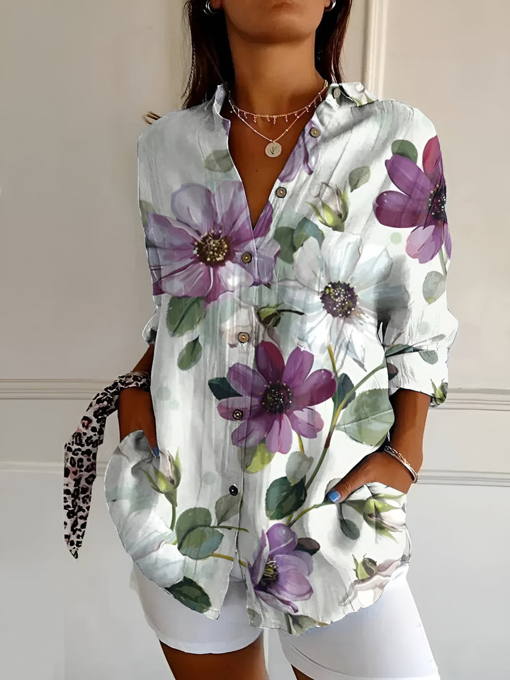Stilvolles Button Down Hemd Für Damen | Langarm