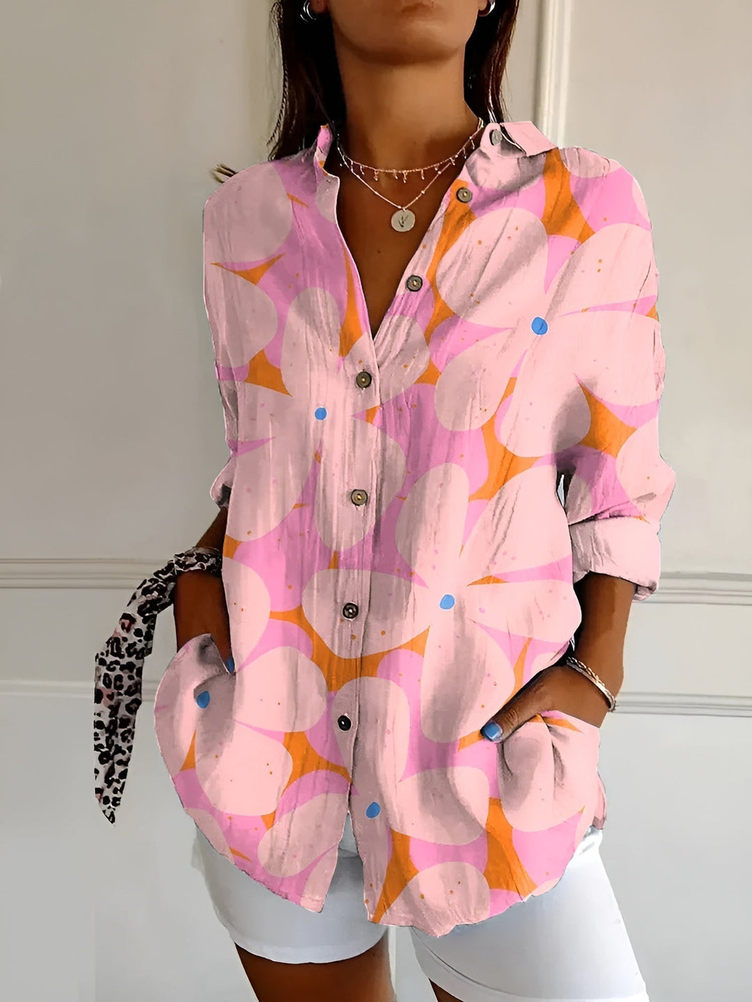 Stilvolles Button Down Hemd Für Damen | Langarm