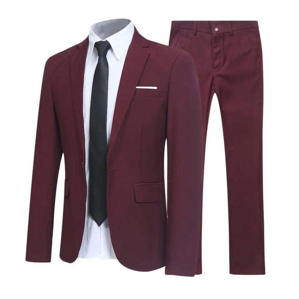 Zweiteiliger Formeller Hochzeitsgastanzug Für Herren | Elegant
