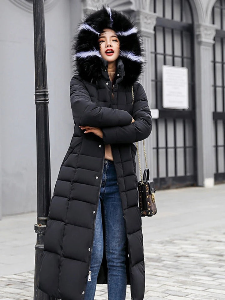 Damen Elegante Puffer Mantel | Lang