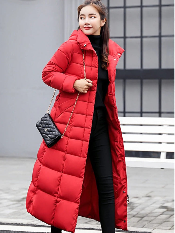Damen Elegante Puffer Mantel | Lang