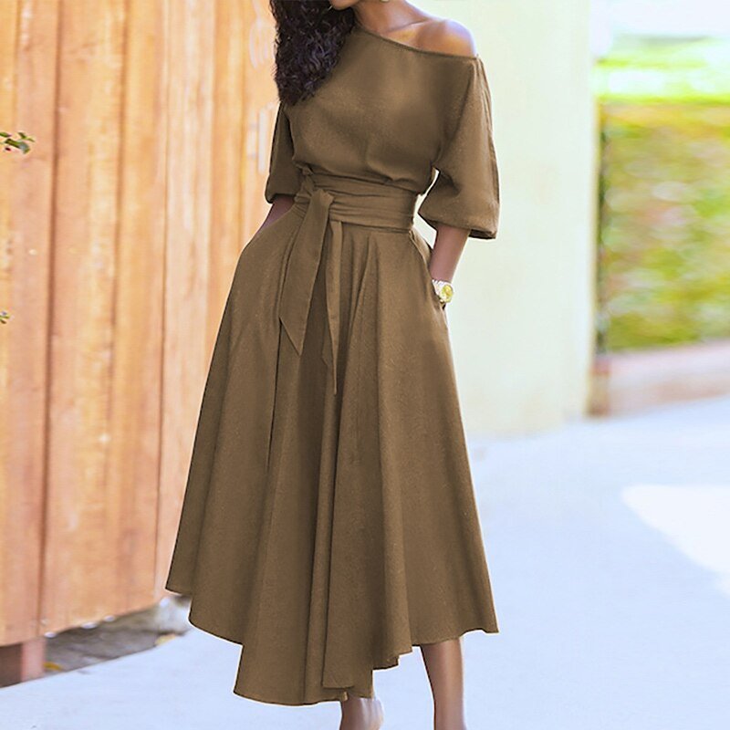 Schickes Sommerkleid Für Damen | Midi