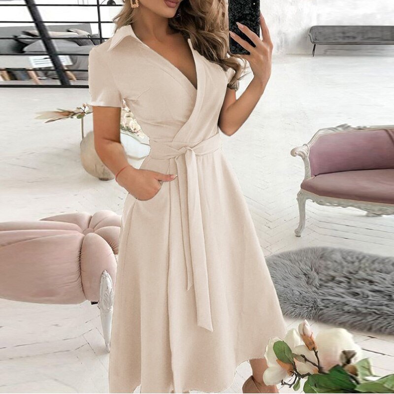 Schickes Sommerkleid Für Damen | Midi